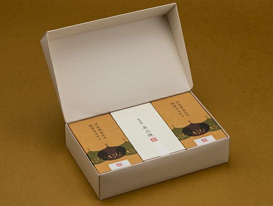 五三焼カステラ1・渋皮栗寄せの抹茶カステラ2 （半棹3本入）｜元祖長崎